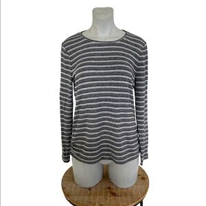 Talbots Striped Metallic Tunic